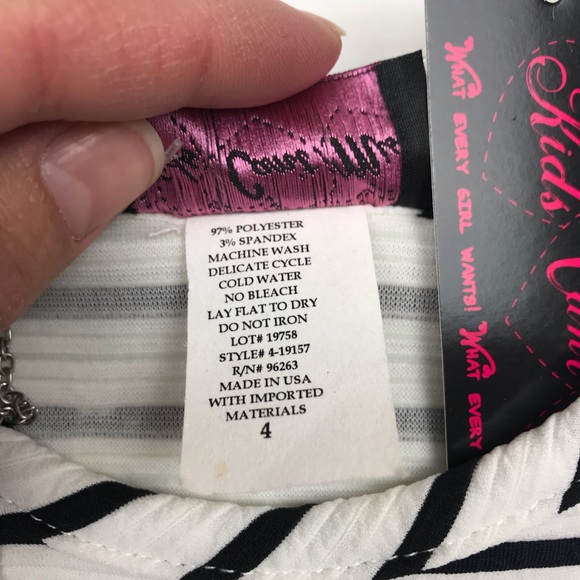 NWT Peplum Stripe Dress Sz 4 - Picture 6 of 7